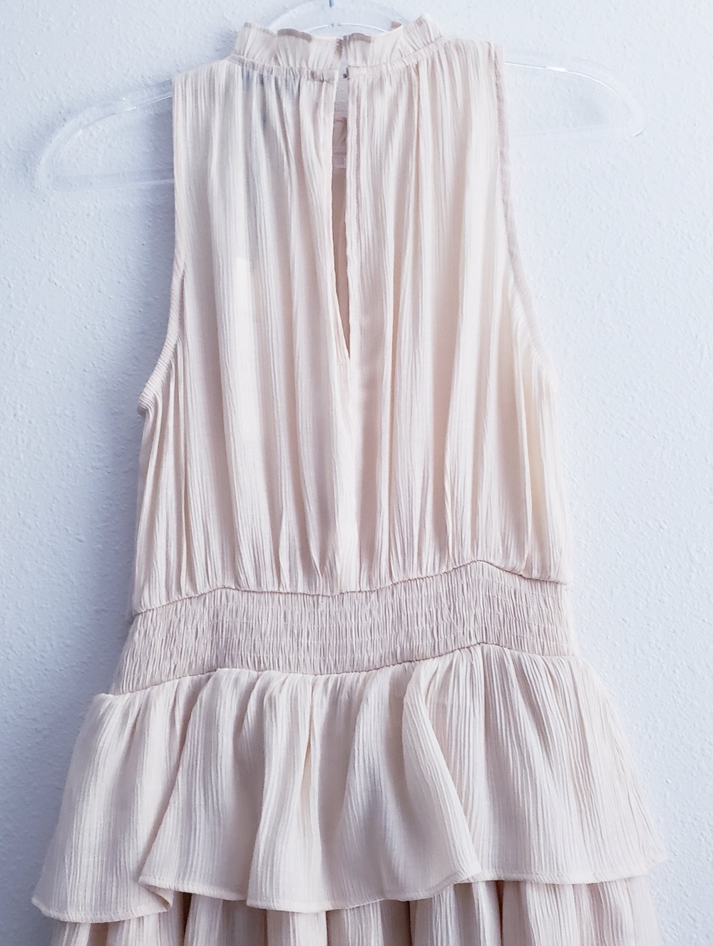 Pinch Tier Ruffle Halter Mini Dress - Picture 6 of 9